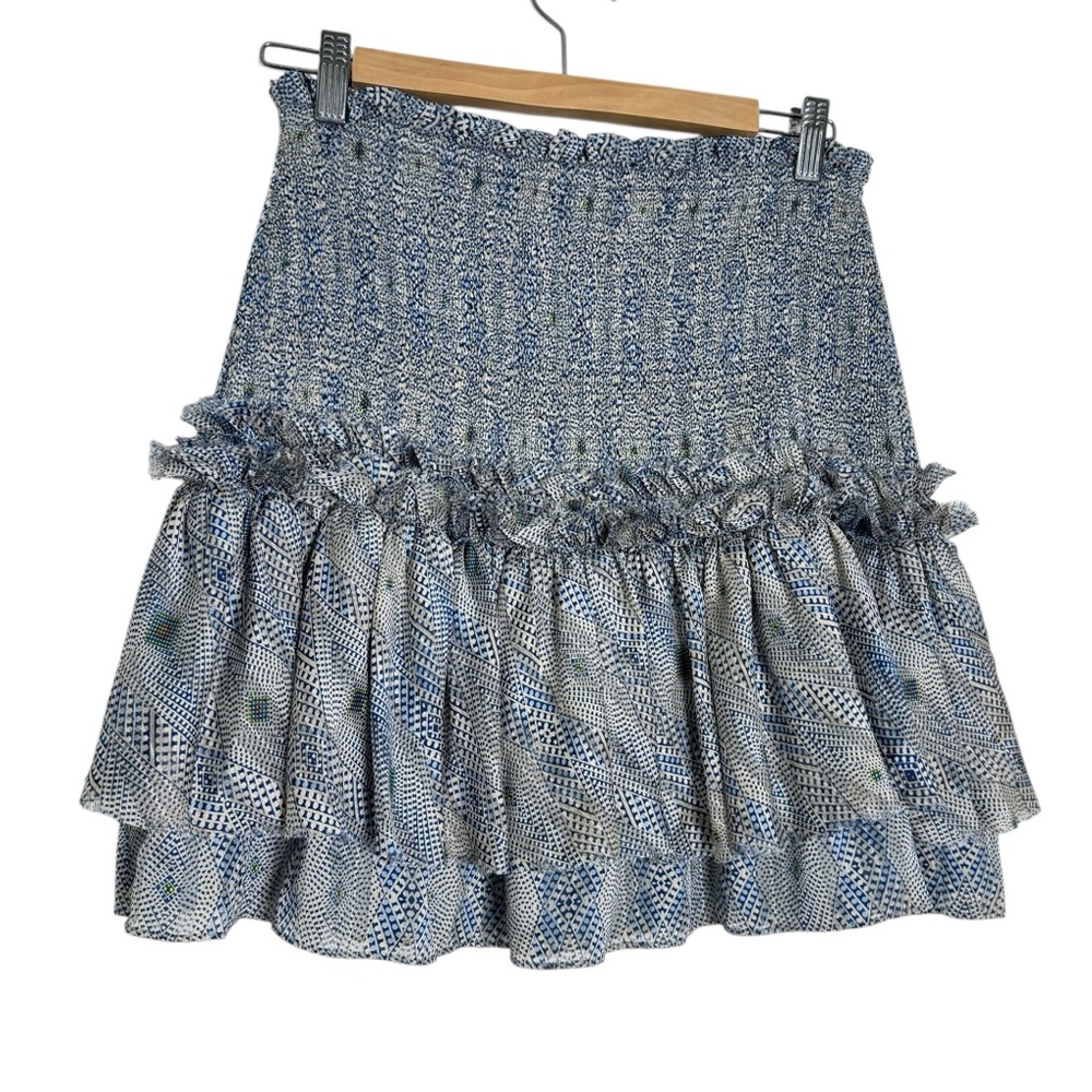 Alexis Smocked Ruffle Mini Skirt - Picture 2 of 4